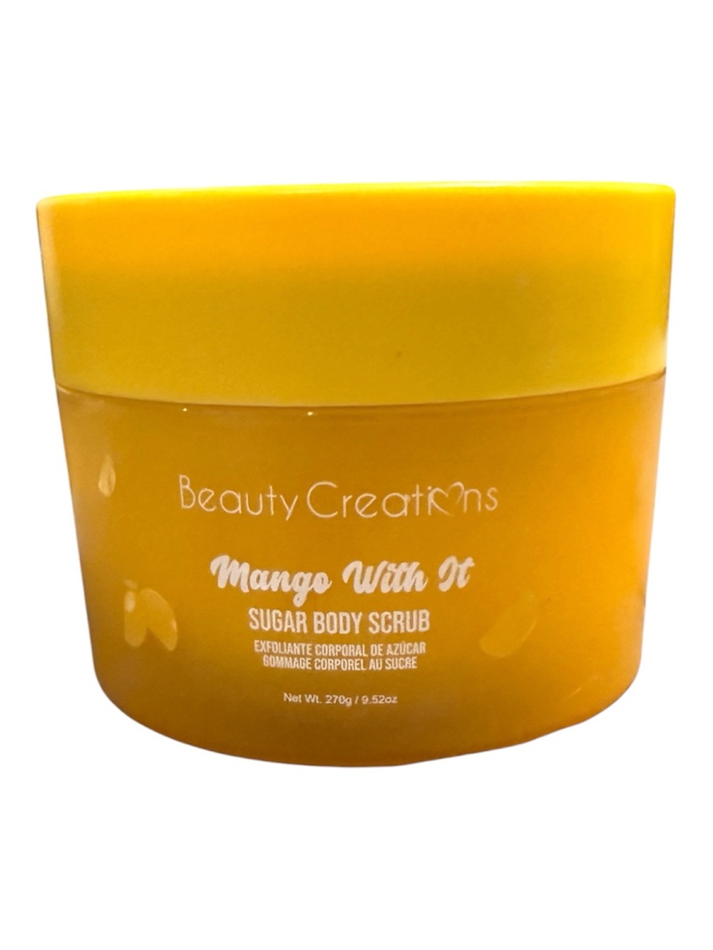 Beauty Creations Mango With It Sugar Body Scrub - Bright Yellow